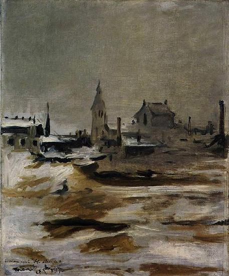 Edouard Manet Effet de neige a Petit Montrouge